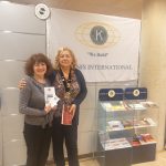La Presidente Gabriella con la responsabile di tutte le blioteche del Comune di Bergamo di Bergamo Laura Boni.
